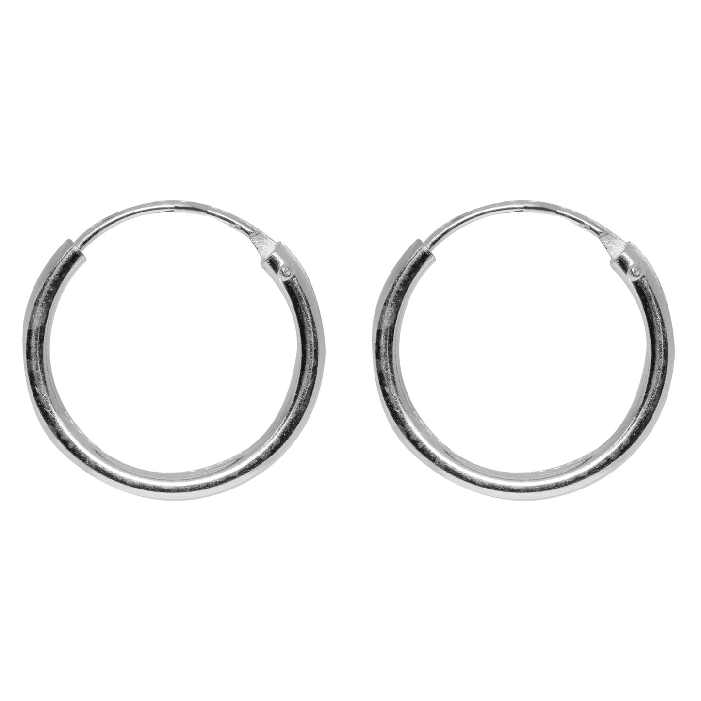 Aros de Plata 925 Argollas 16 mm