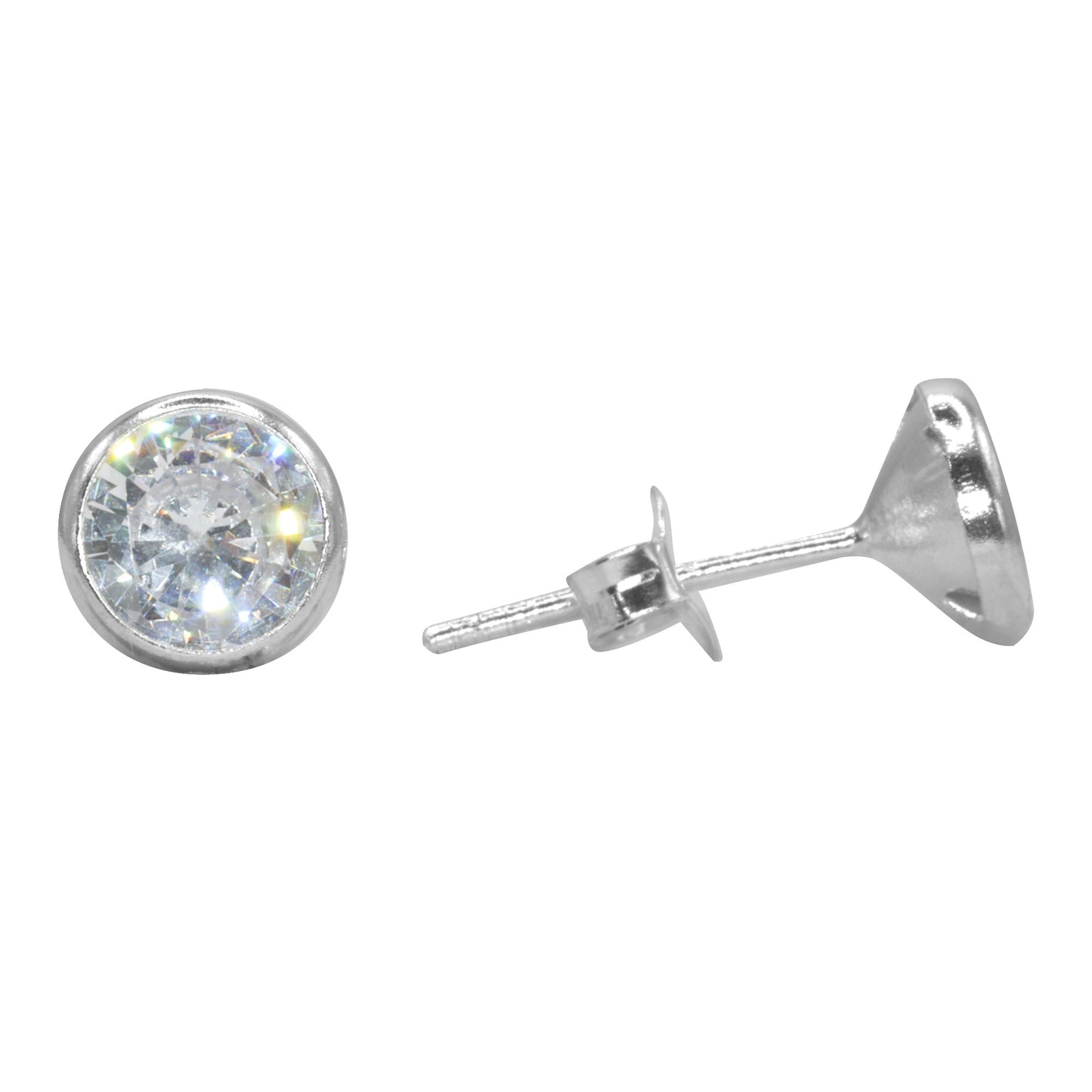 Aros de Plata 925 Circones 6 mm