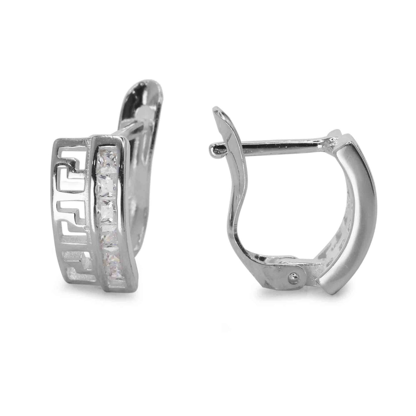 Aros de Plata 925 Estilo Argolla Calada