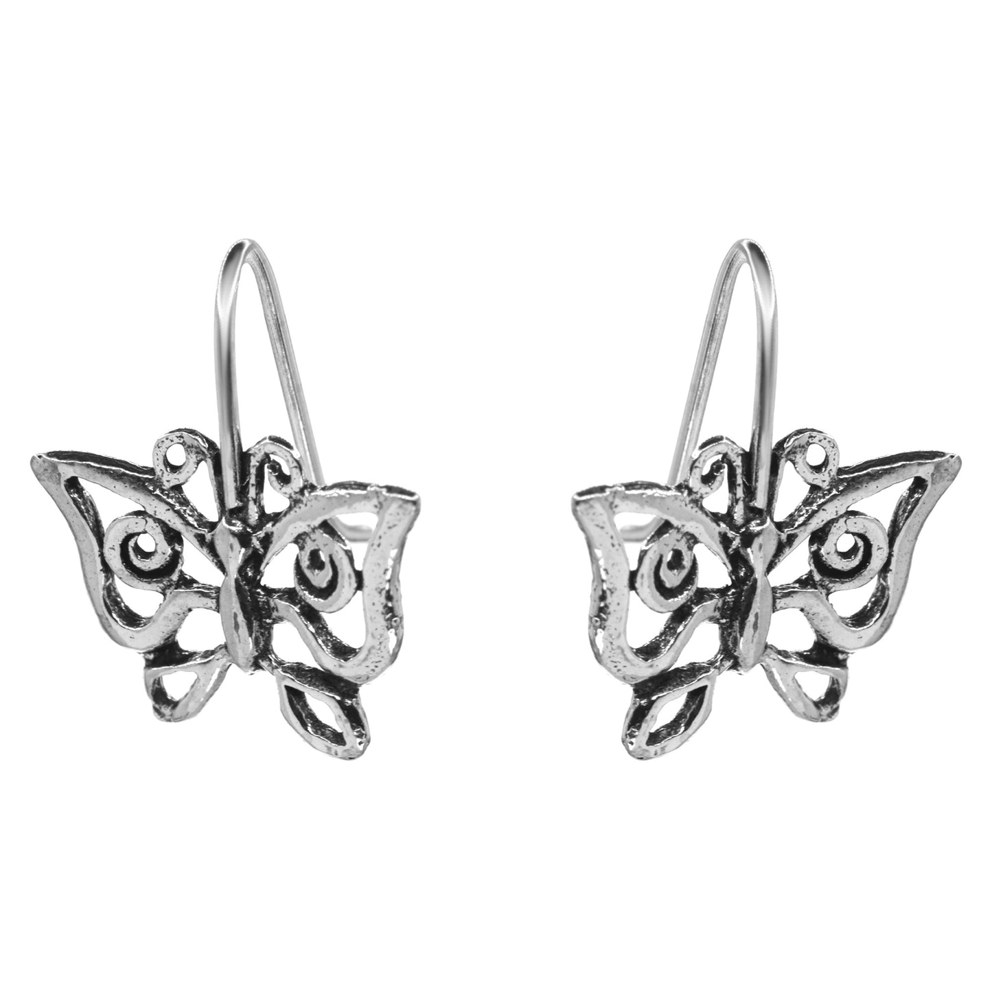 Aros de Plata 925 Mariposa