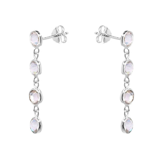 Aros de Plata 925 Swarovski Elements Serie Cristales