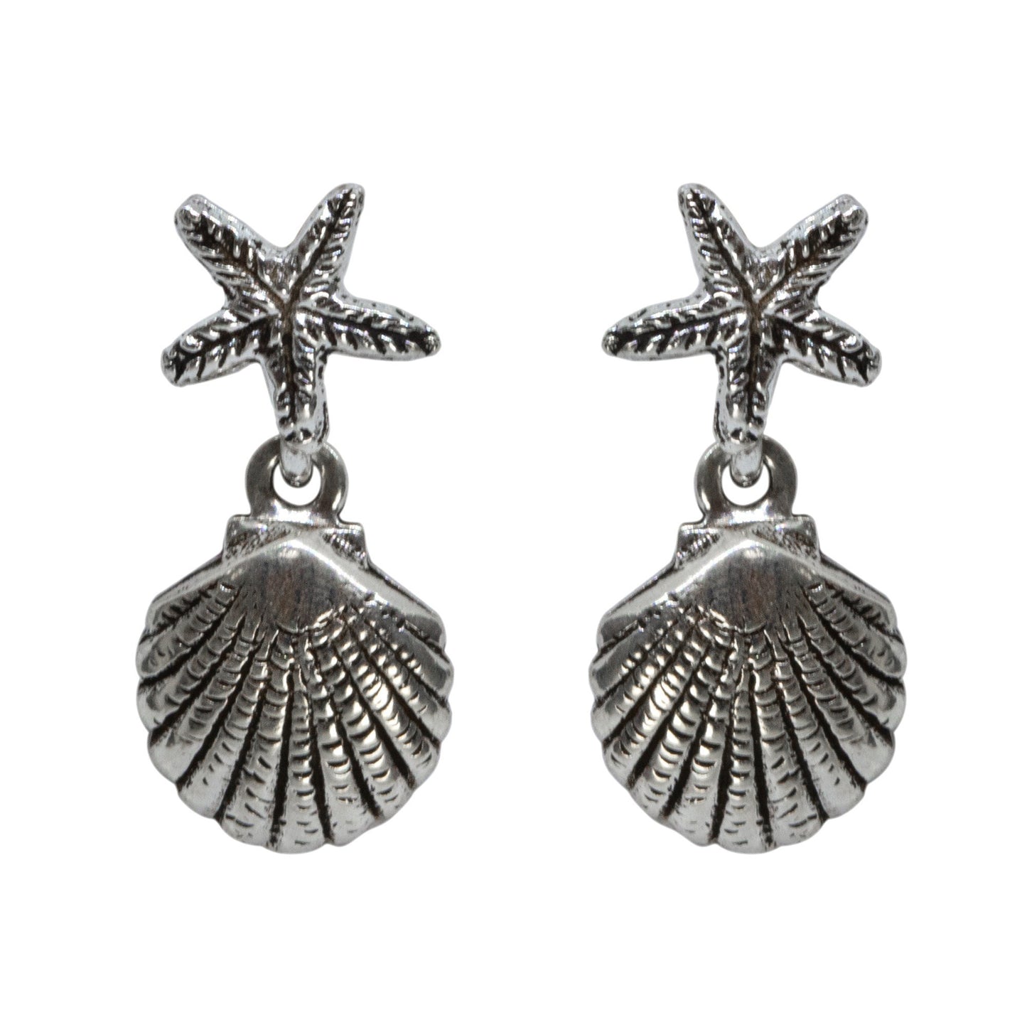 Aros Estrellas con Concha