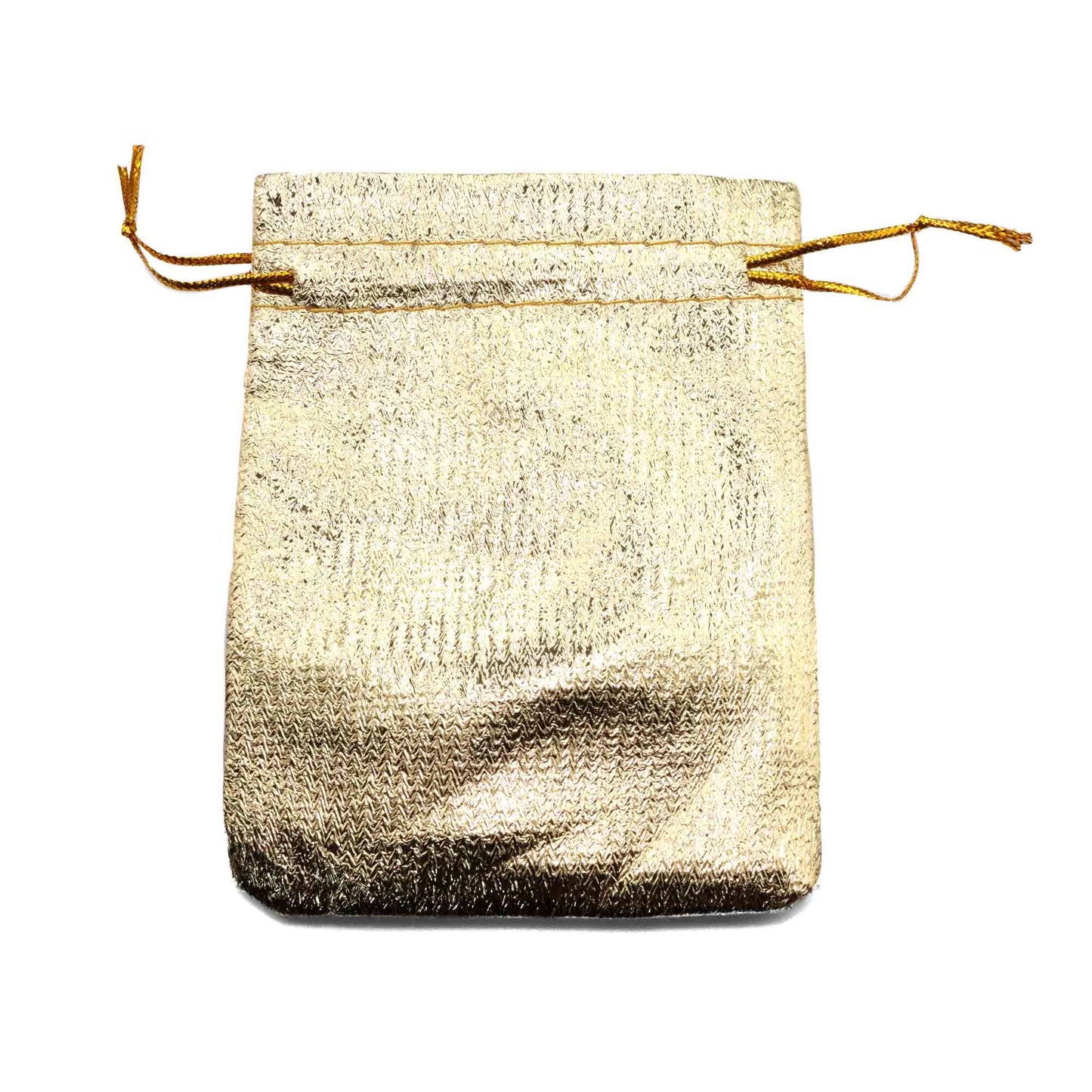 Bolsa Lamé Mediana Dorado