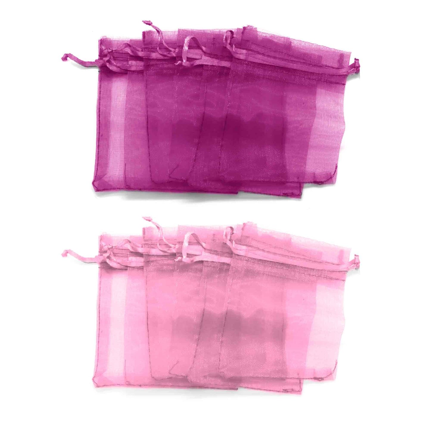 Bolsas de Organza Magenta y Rosa