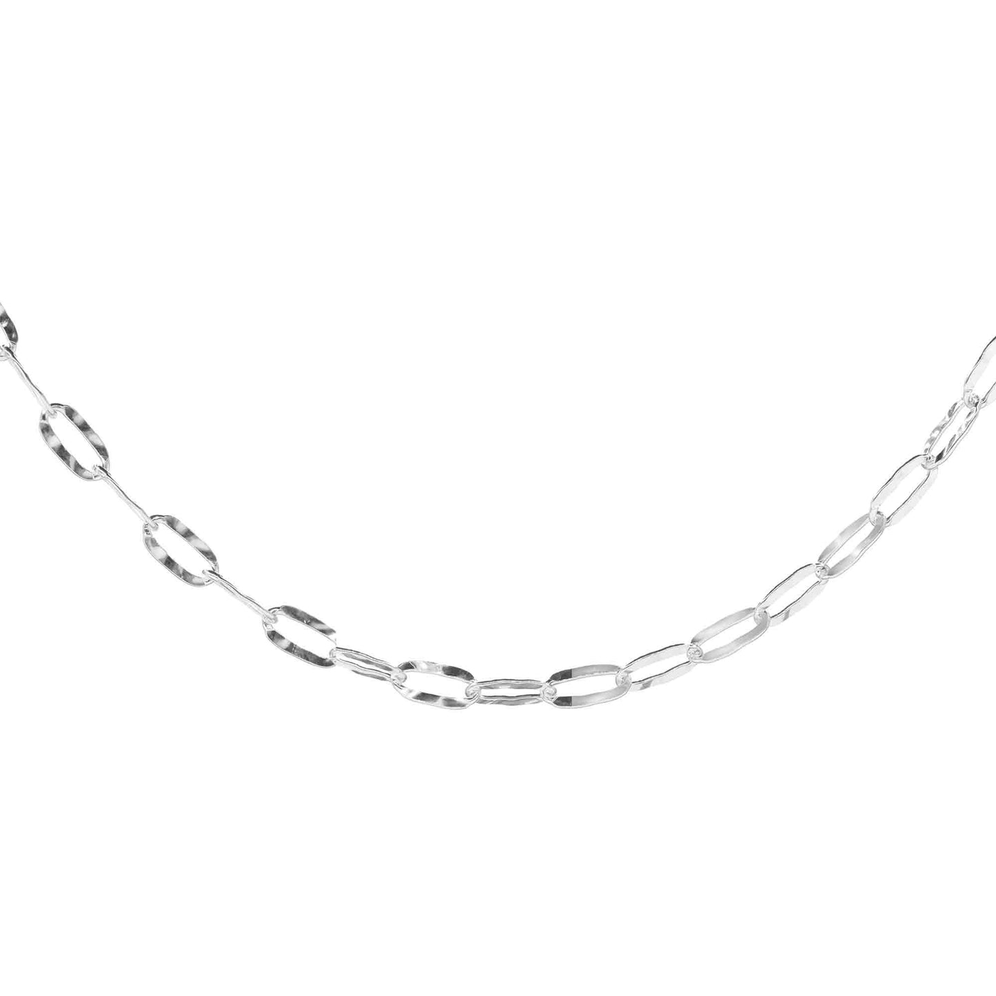 Cadena de Plata Eslabón Ovalado 40 cm