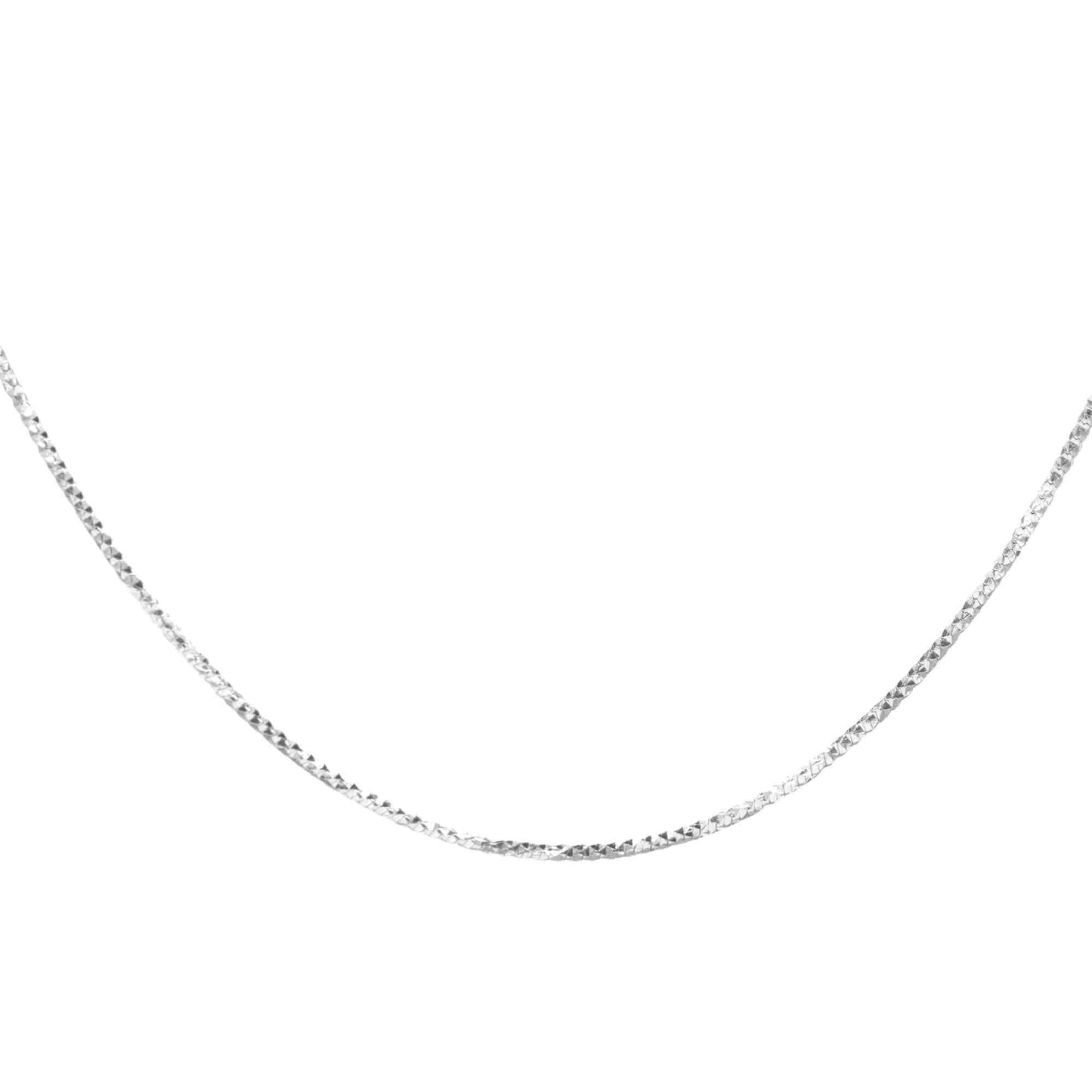 Cadena de Plata - Topo con Destellos 45 cm