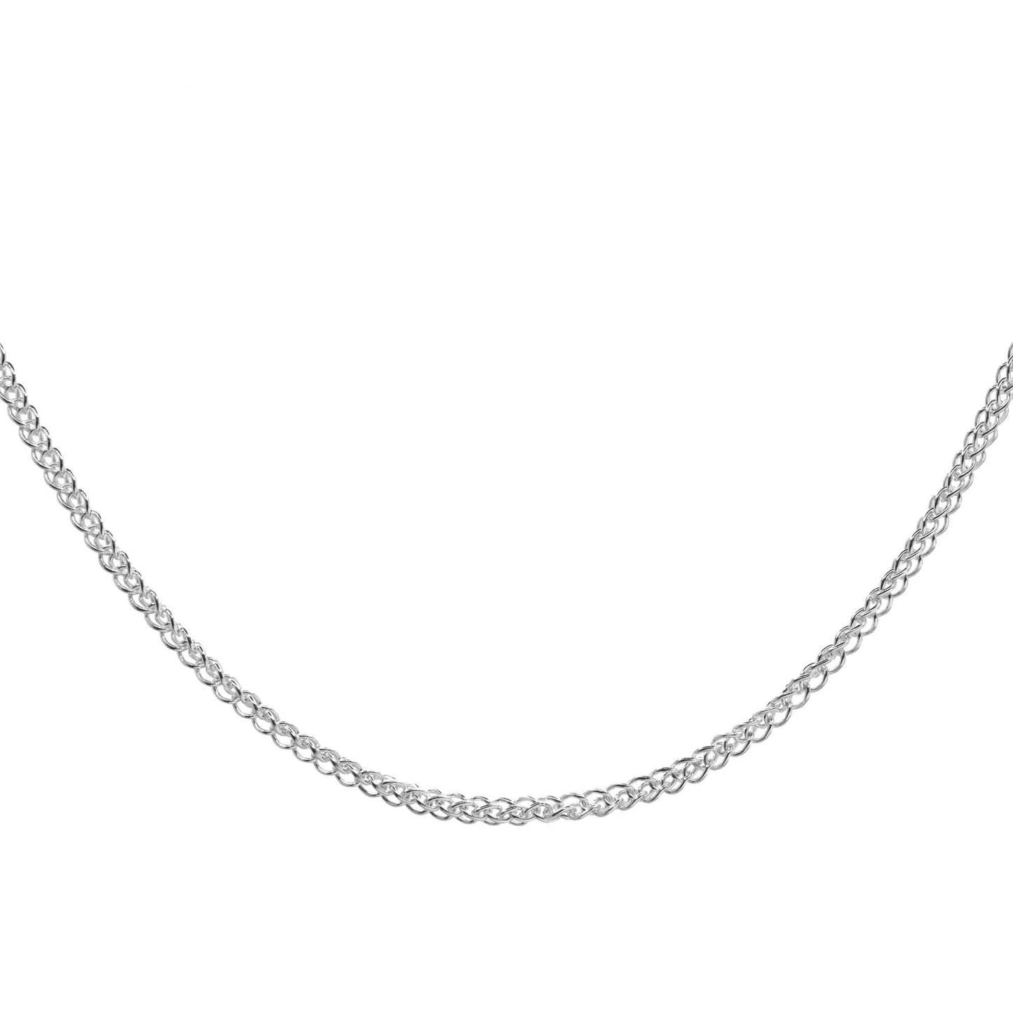 Cadena de Plata Trenzada - Espiga 50 cm
