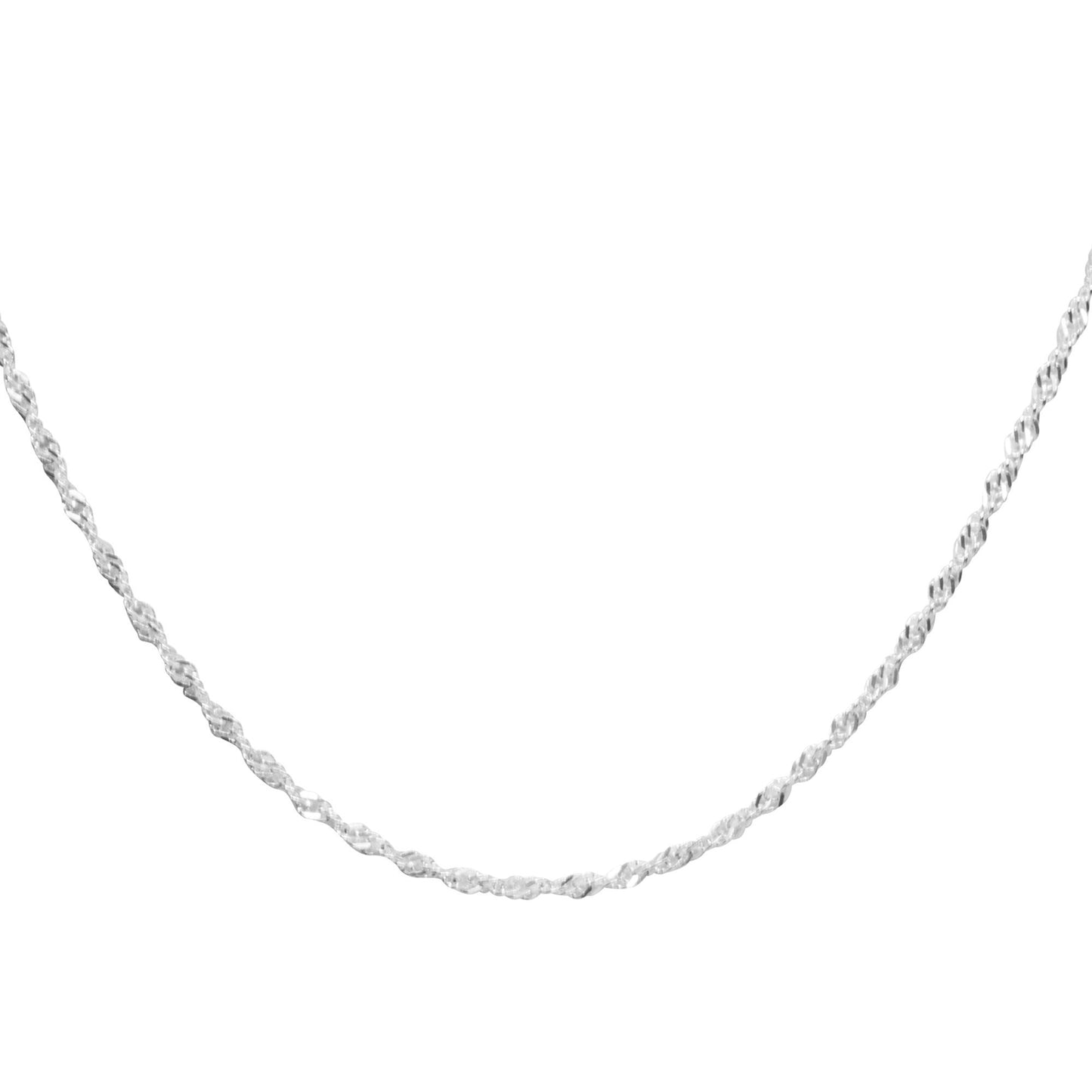 Cadena de Plata Singapur 60 cm