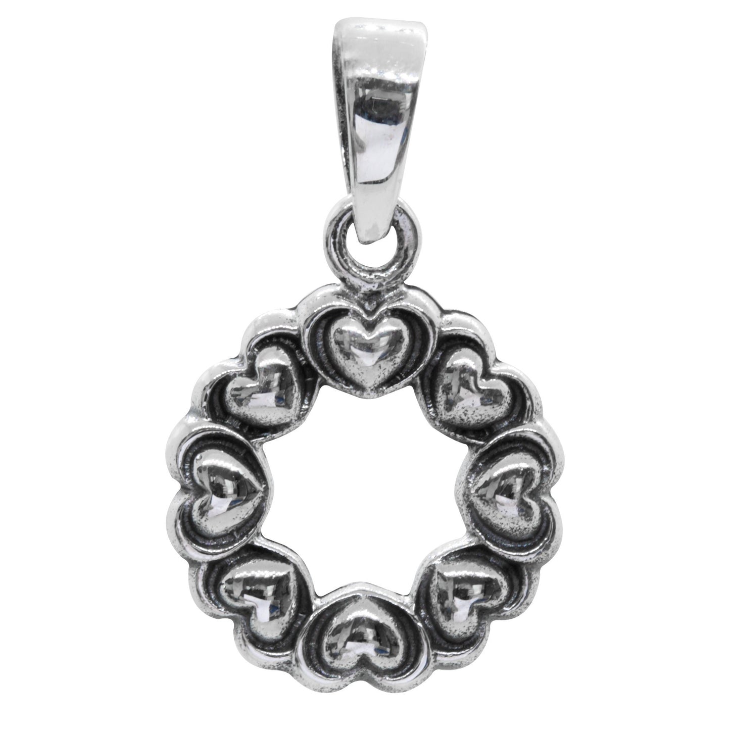 Colgante de Plata Corazones