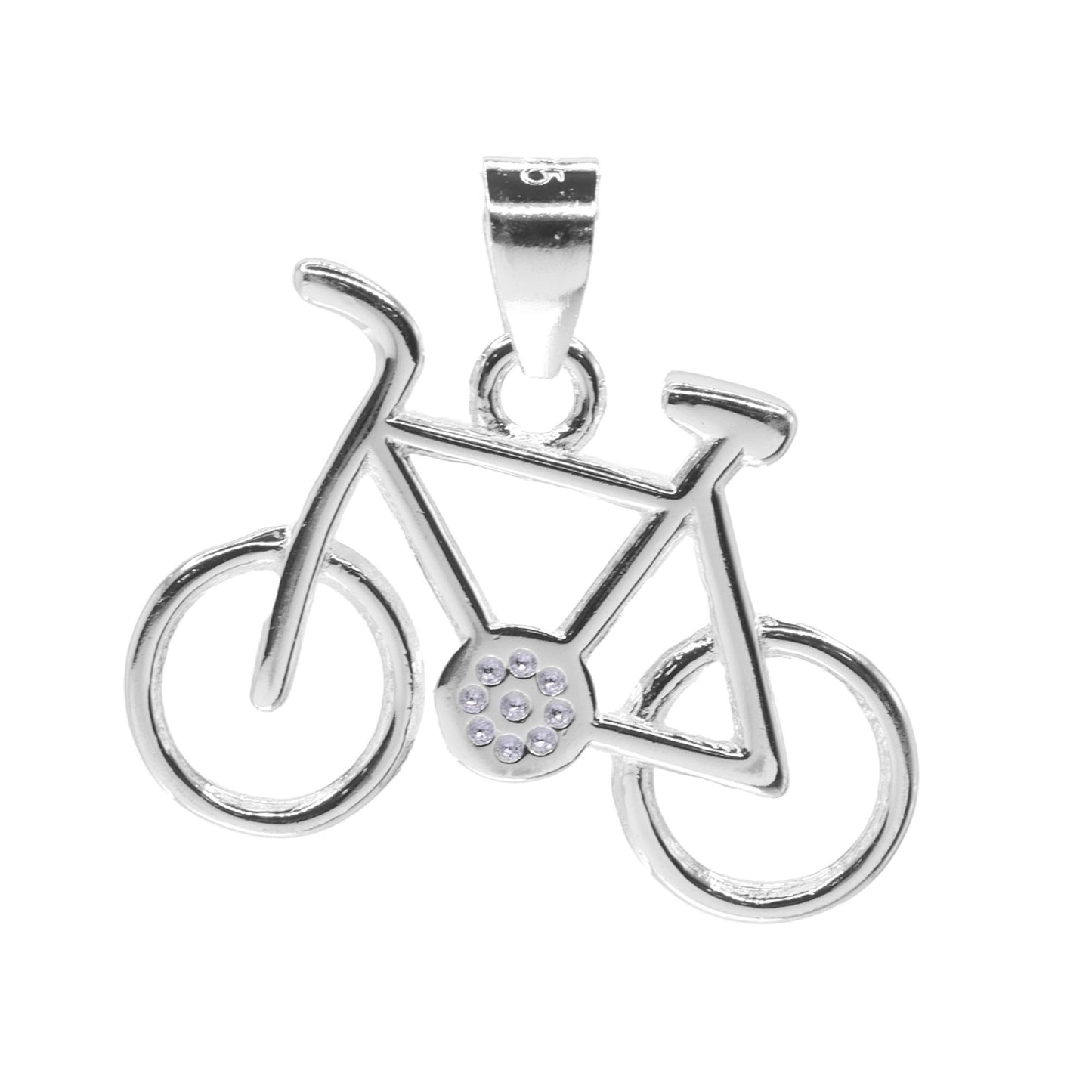 Colgante de Plata - Bicicleta