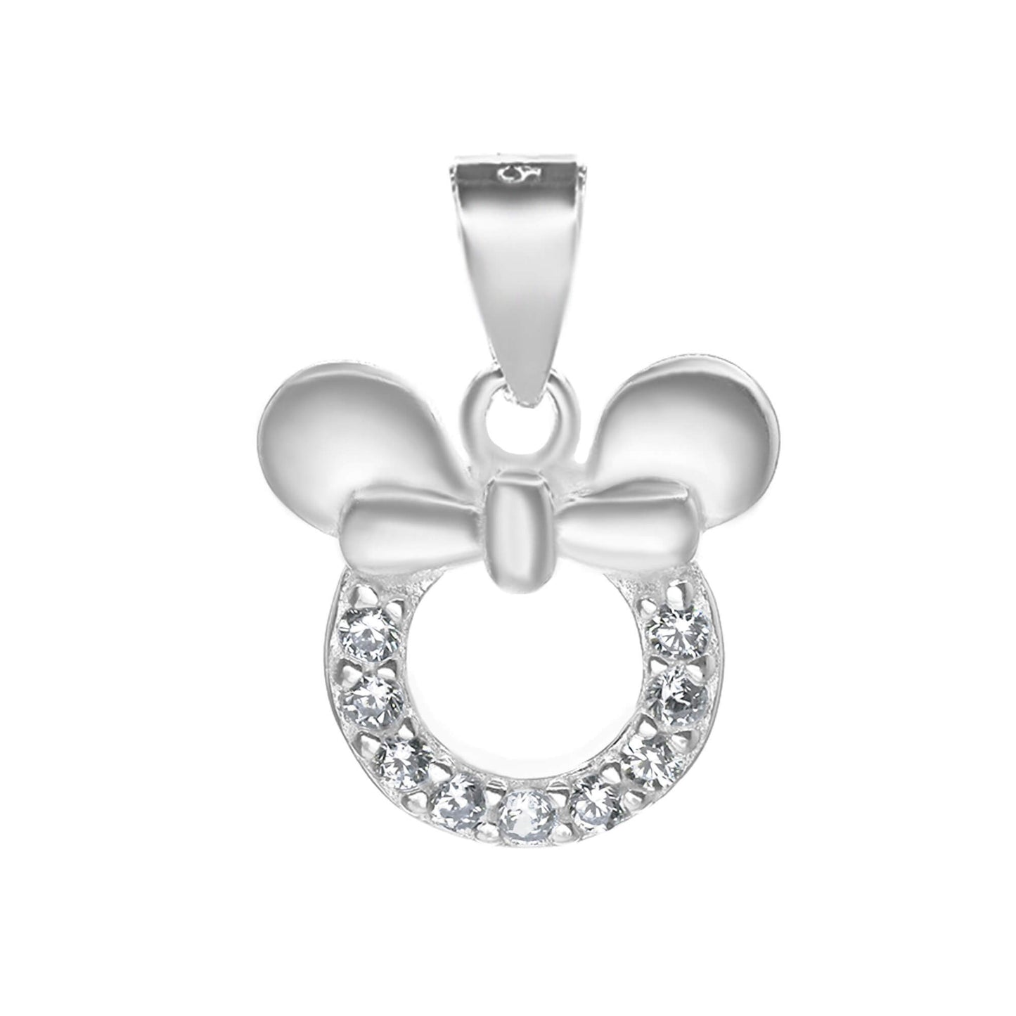 Colgante de Plata - Minnie Mouse con Circones