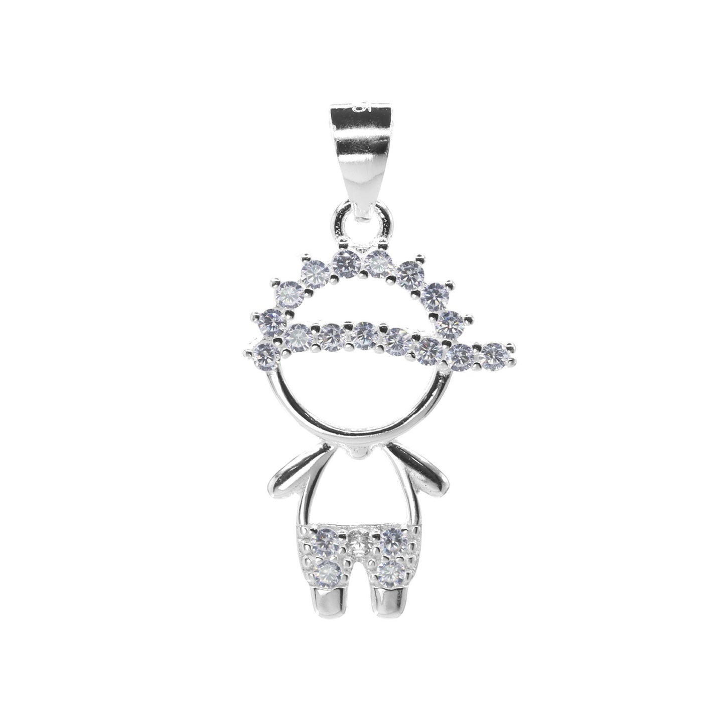 Colgante de Plata - Niño con Gorro y Pantalones de Circones