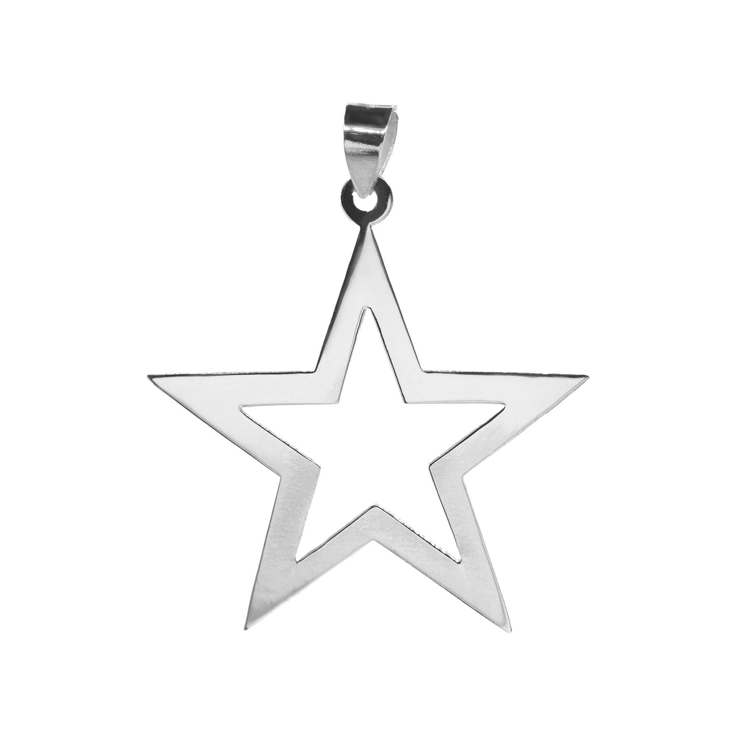 Colgante de Plata Figura Estrella Lisa