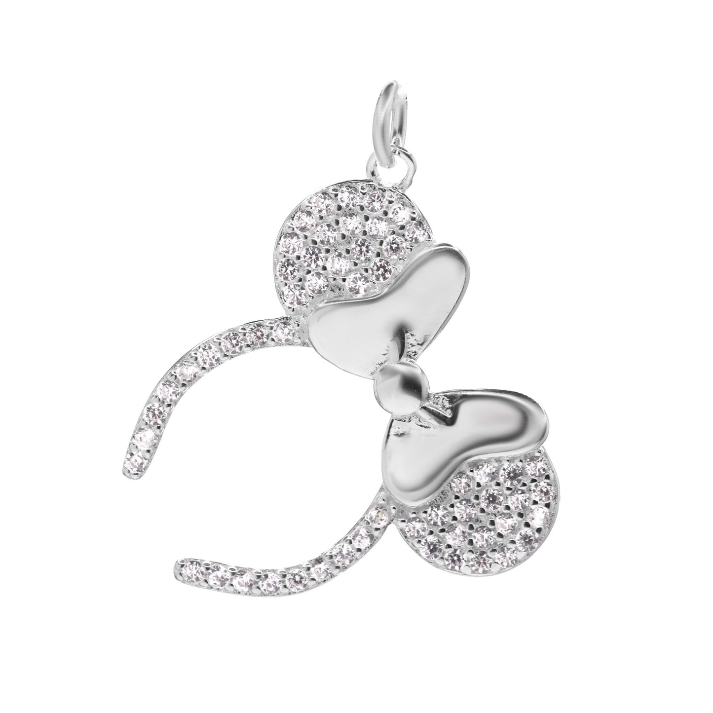 Colgante de Plata Figura Minie Mouse con Circones