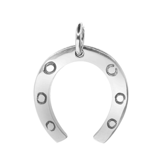 Colgante de Plata Herradura Lisa
