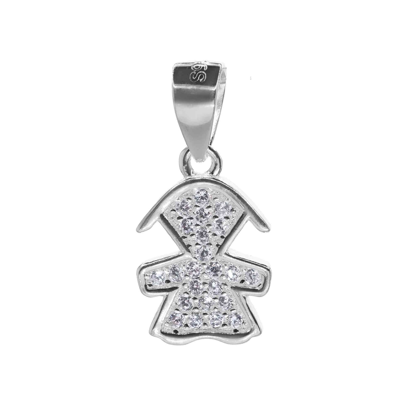 Colgante de Plata Niña con Circones