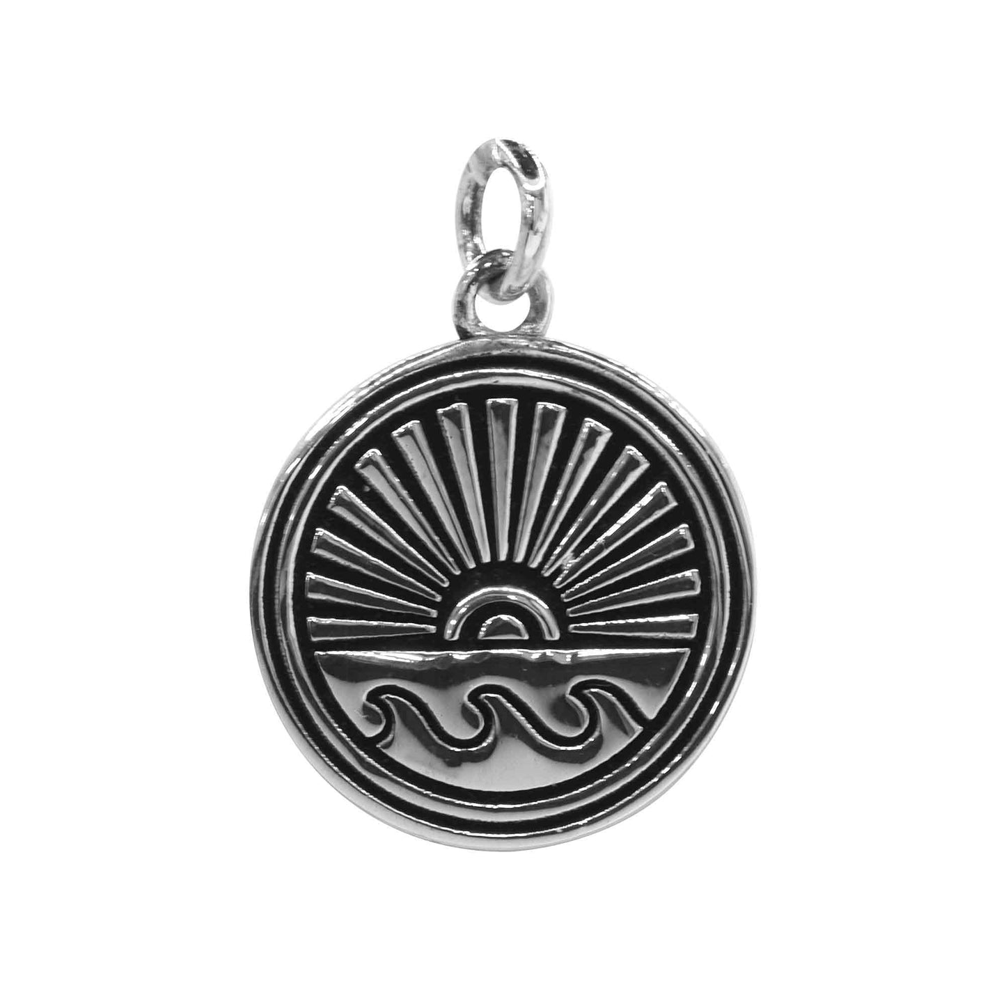 Colgante de Plata Placa Amanecer