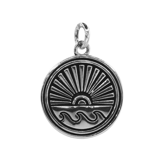 Colgante de Plata Placa Amanecer