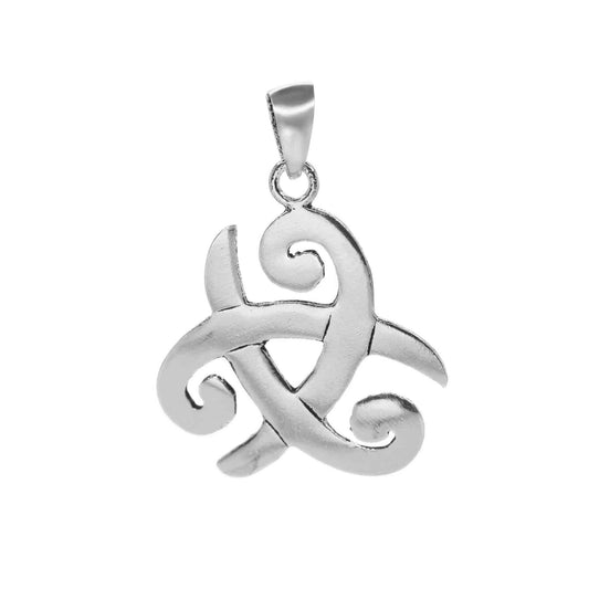 Colgante de Plata Placa de Símbolo Celta Lisa