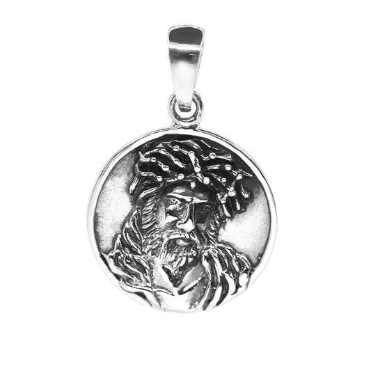Colgante de Plata Placa - Cristo