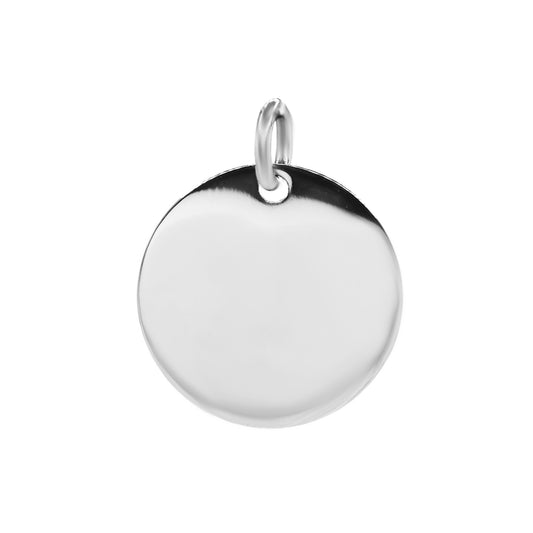 Colgante de Plata Placa Lisa