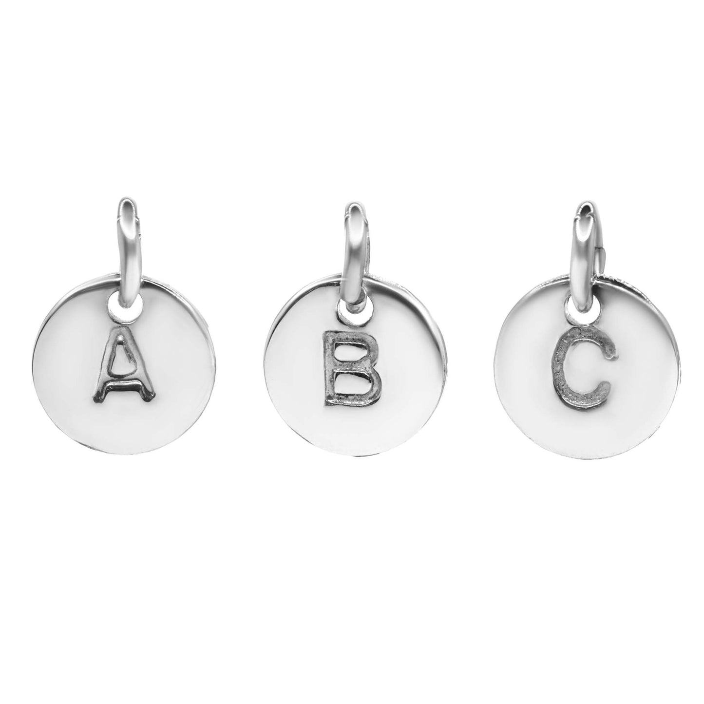 Colgante de Plata Placas con Letras