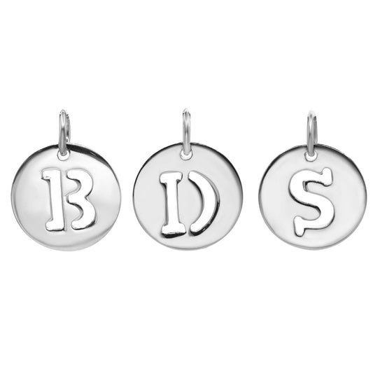 Colgante de Plata Placas de Letras