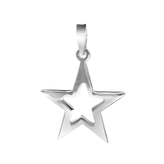 Colgante de Plata Silueta de Estrella