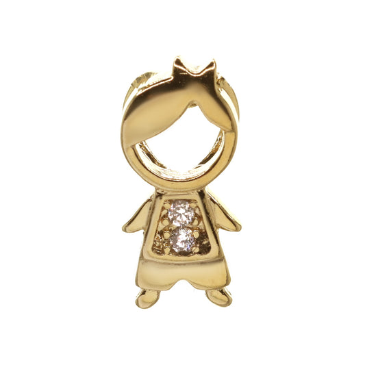 Colgante Enchapado en Oro - Niño con Circones