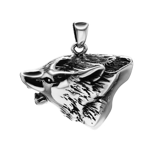 Colgante de Plata Cabeza de Lobo