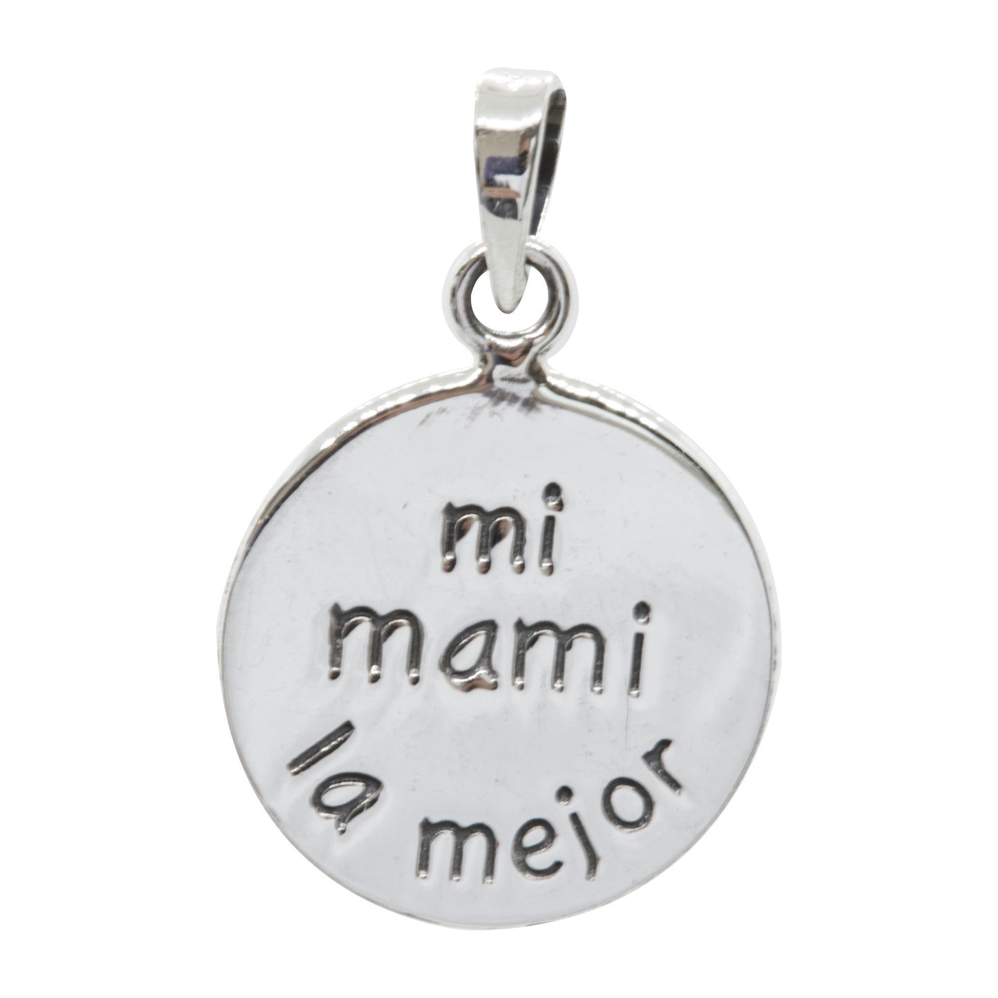 Colgante Plata Mi Mami La Mejor