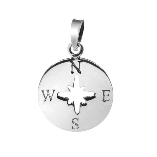 Colgante Plata Rosa de los Vientos