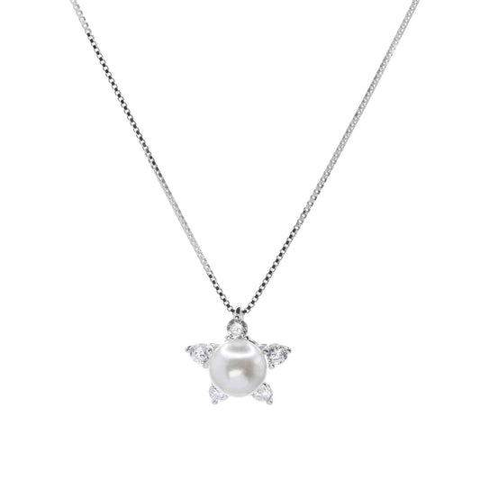 Collar de Plata - Base Circones con Perla