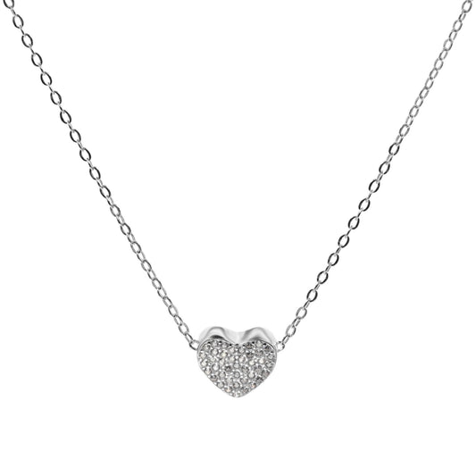 Collar de Plata - Corazón con Circones