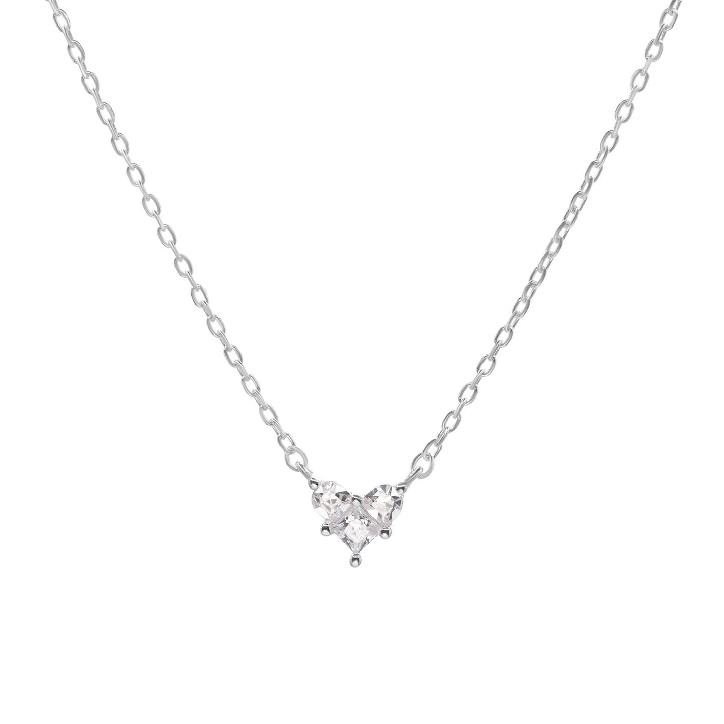 Collar de Plata - Corazón de Circones