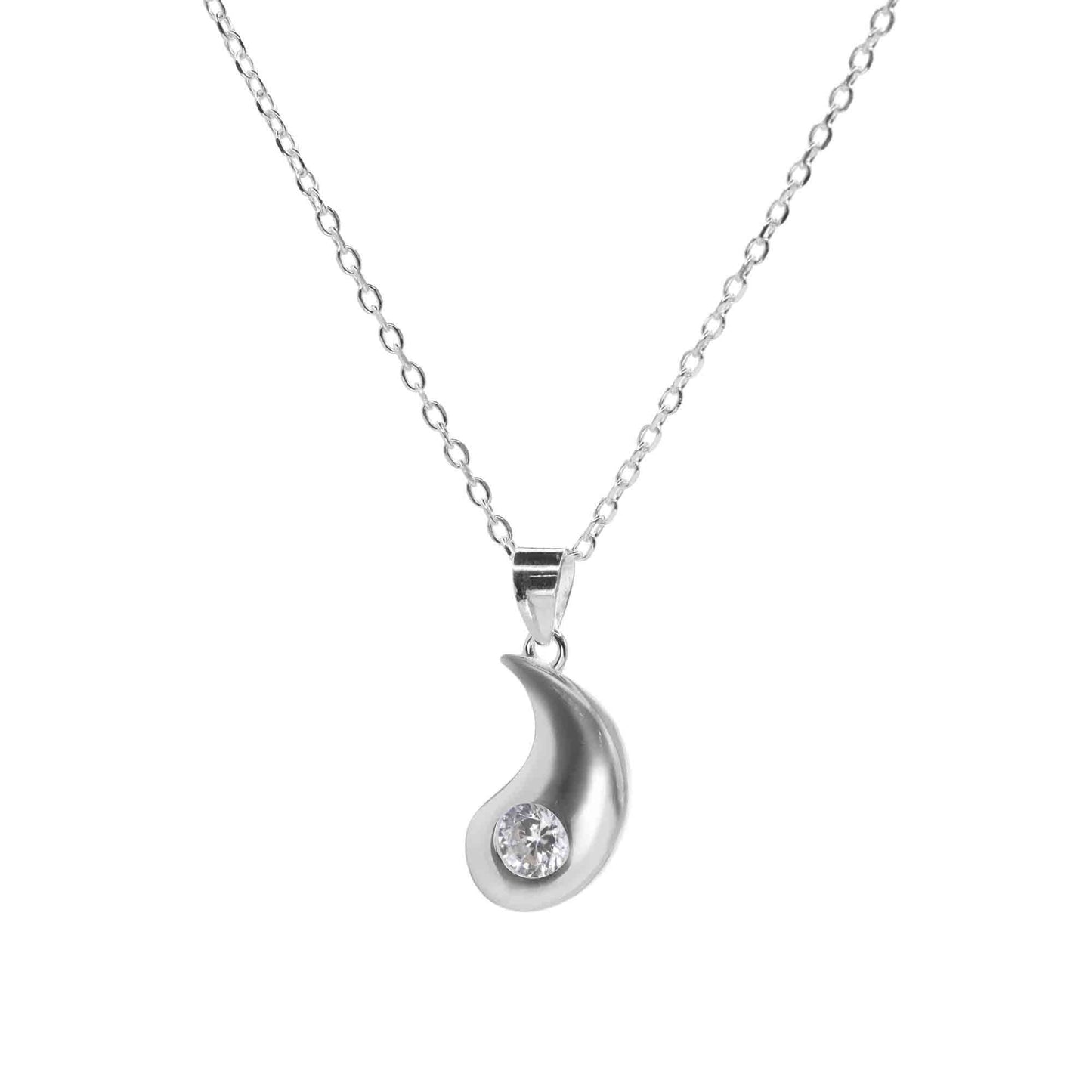 Collar de Plata - Gota con Circón