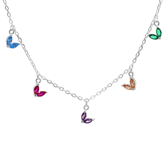 Collar de Plata - Circones de Colores