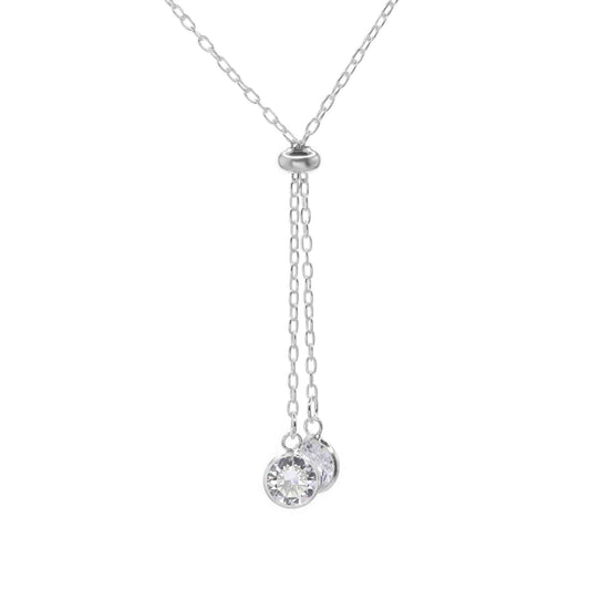 Collar de Plata - Ajustable con Circones