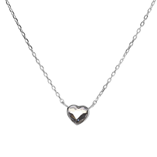 Collar de Plata - Corazón de Cristal Swarovski Elements
