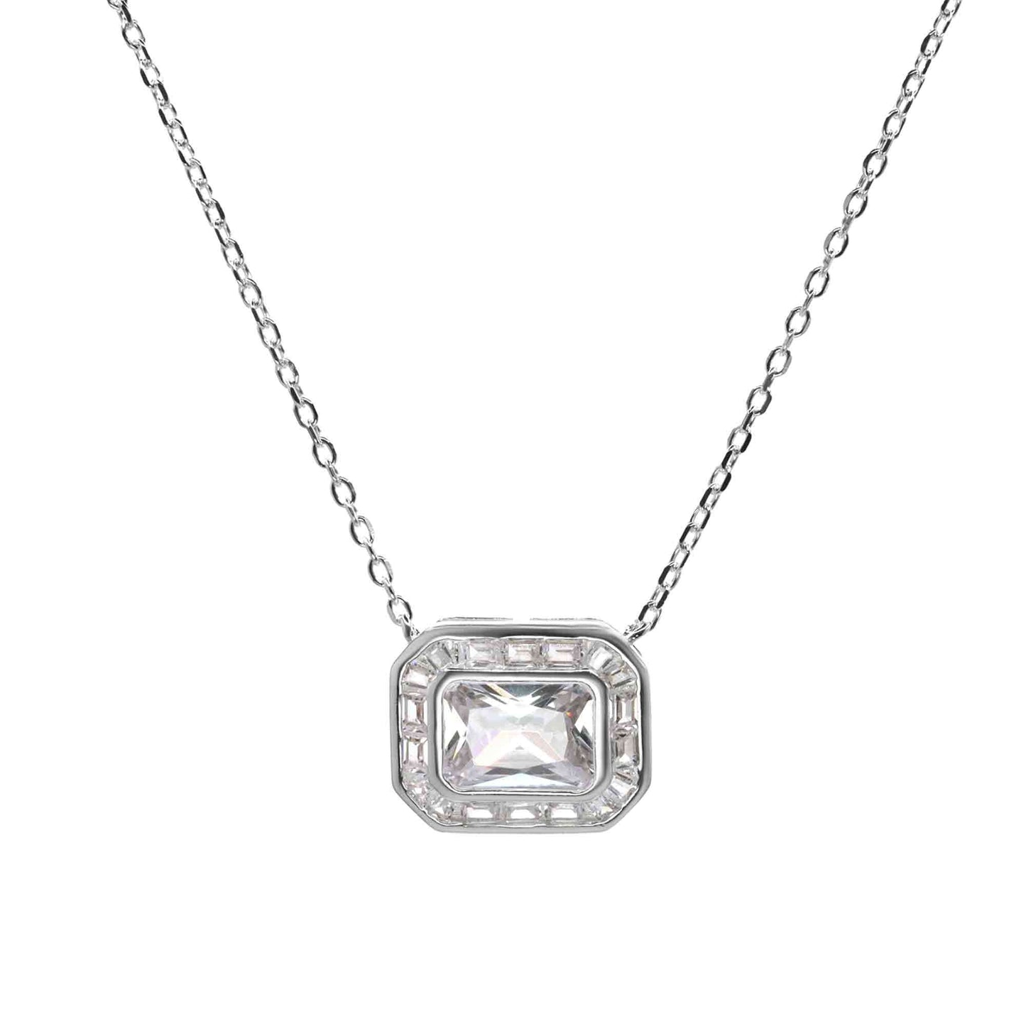 Collar de Plata - Deluxe con Gran Circón
