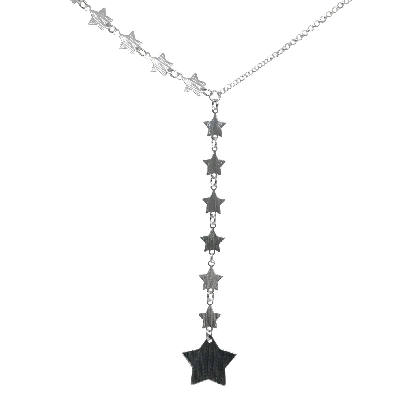 Collar Enchapado en Plata Estrellas