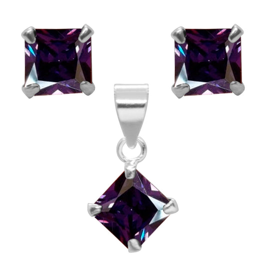 Conjunto con Circón Amatista