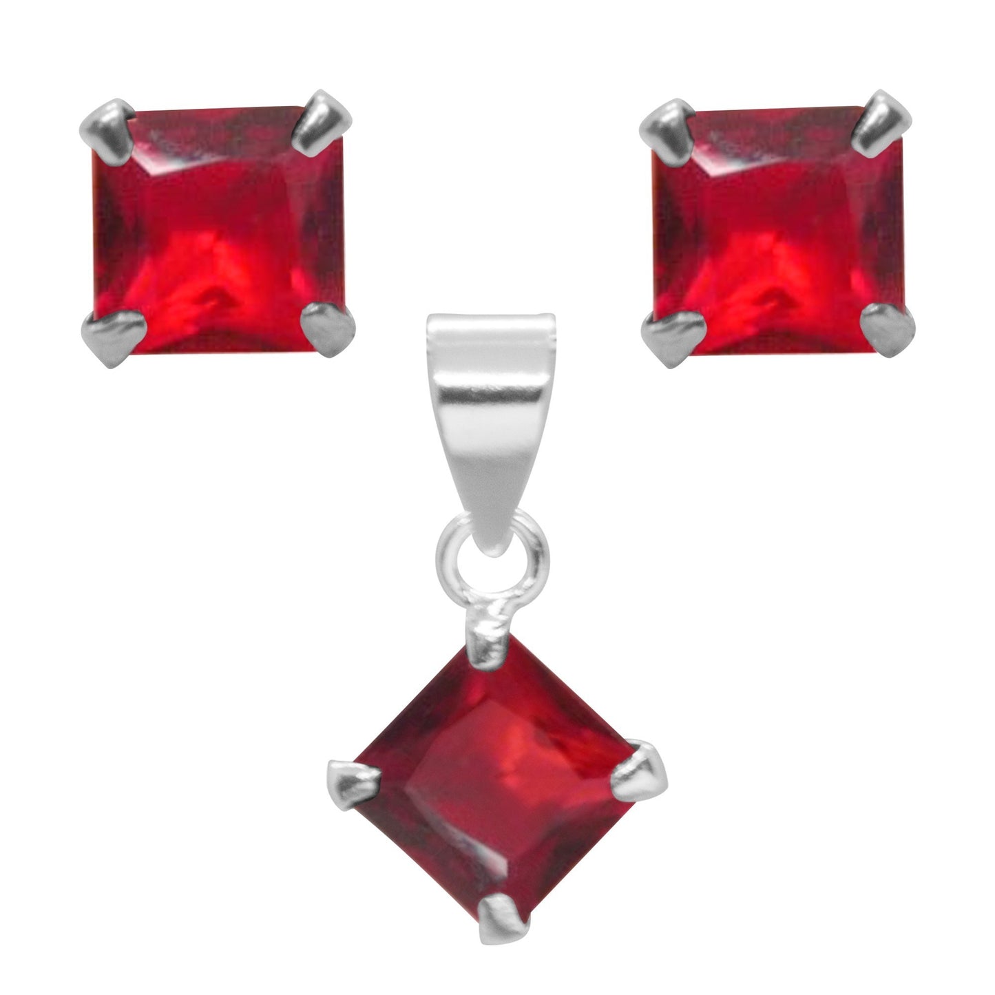 Conjunto con Circón Ruby