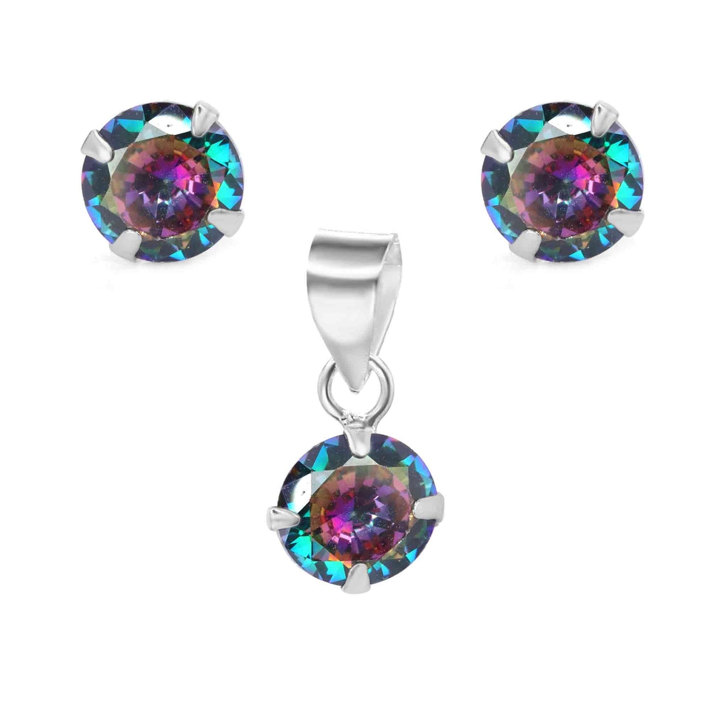 Conjunto de Plata Circones Místicos 6 mm