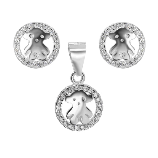 Conjunto de Plata - Oso con Circones