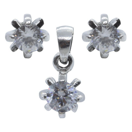 Conjunto de Plata - Roseta Envejecido