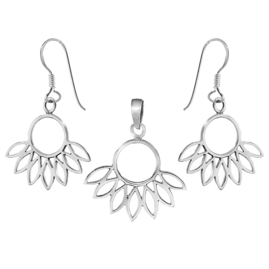 Conjunto de Plata - Semi Floreado