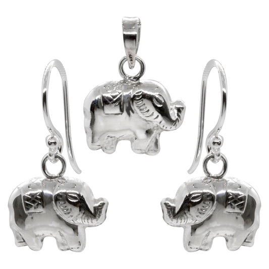 Conjunto de Plata Elefantes