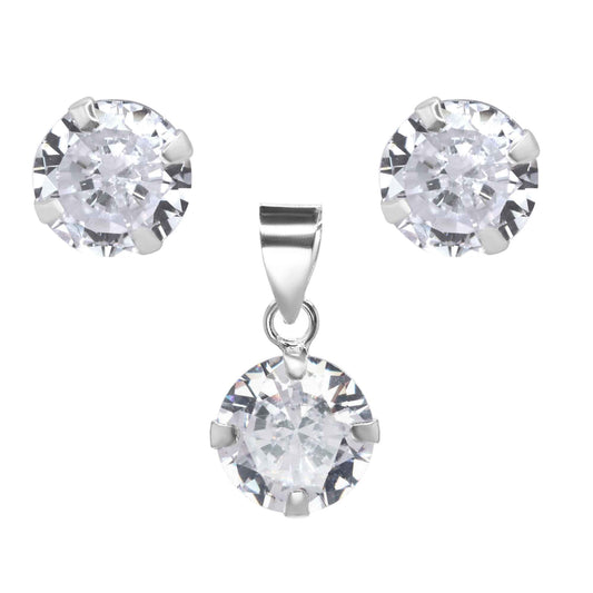 Conjunto de Plata - Puntos de Luz Circones 8 mm