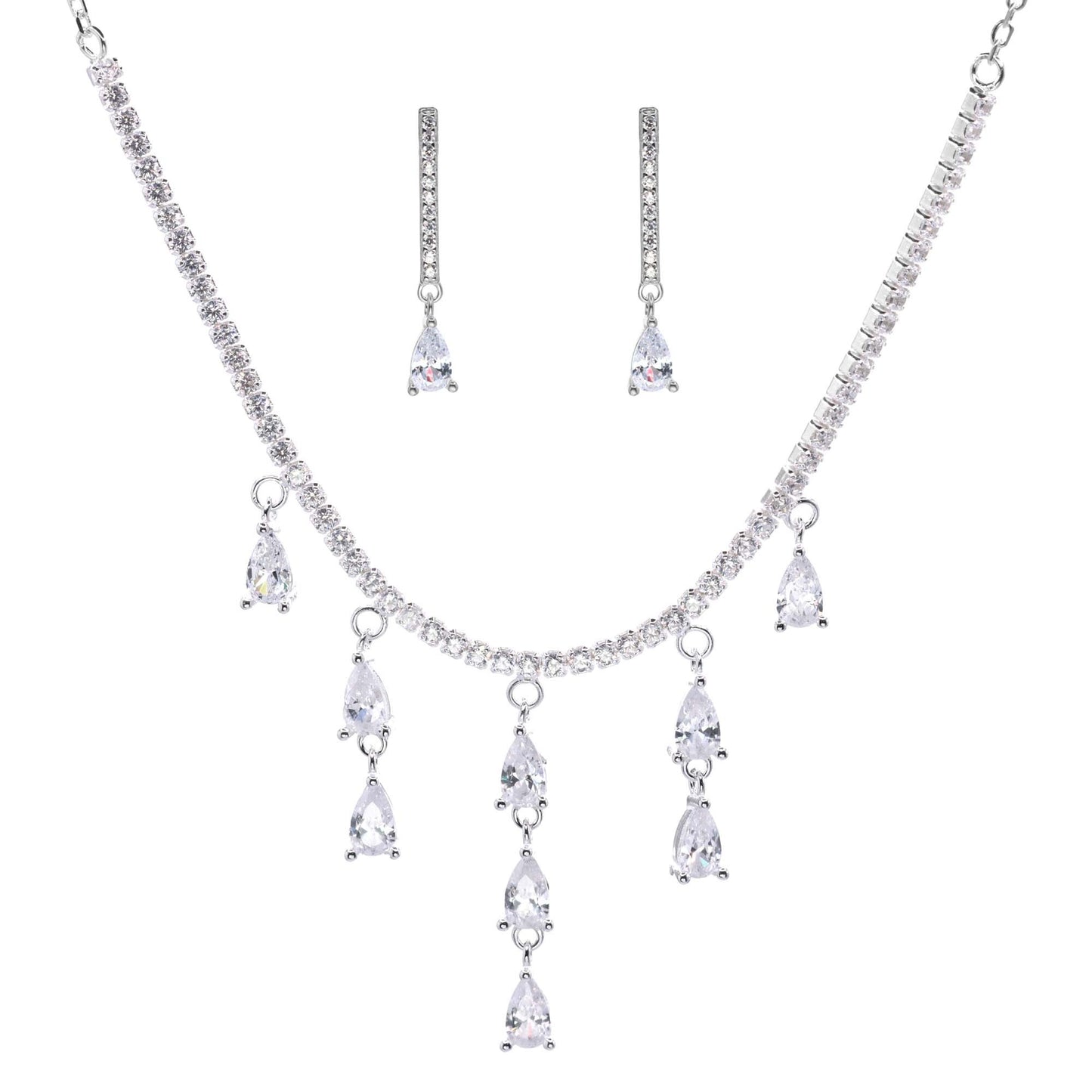 Conjunto de Plata - Cascada con Circones de Gota